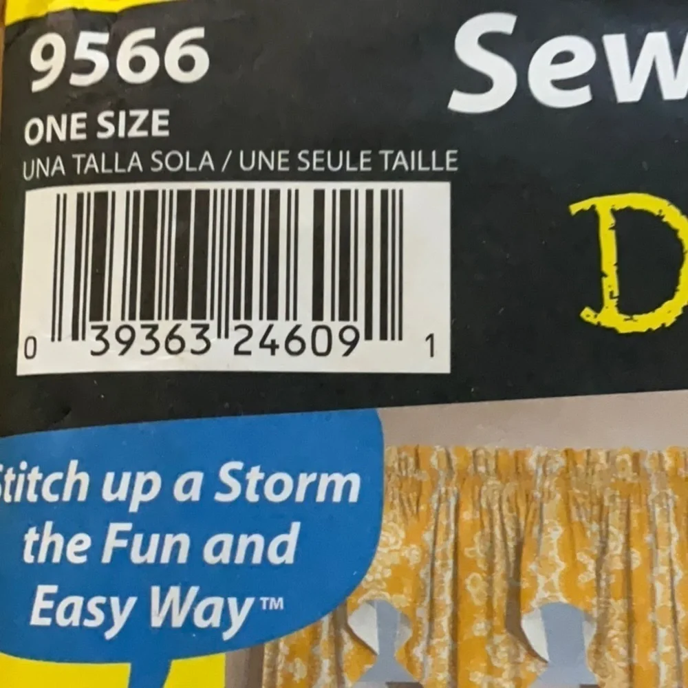 Vtg. Simplicity #9566 Window Treatments Sewing Patterns for Dummies One Size
